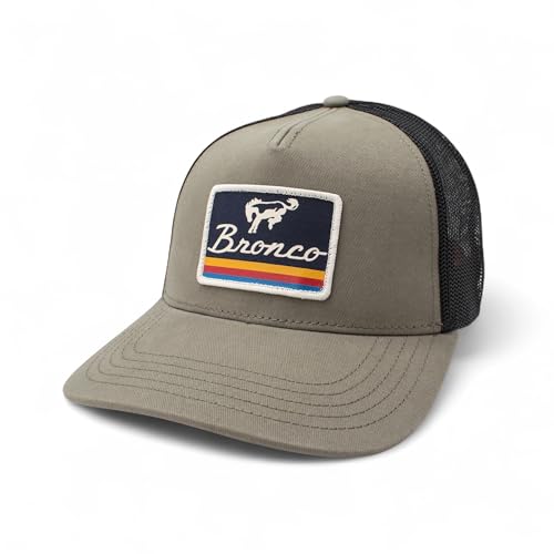 AMERICAN NEEDLE Officially Licensed Ford Bronco Valin Adjustable Trucker Hat Olive Black