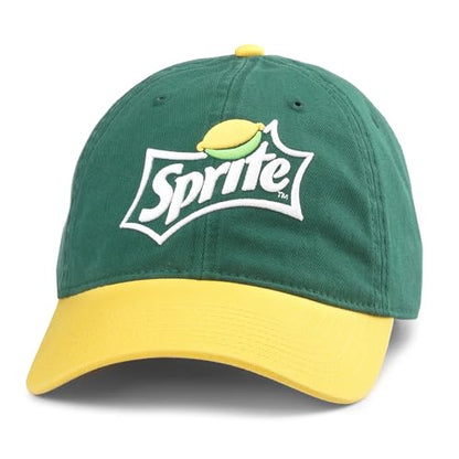 AMERICAN NEEDLE Sprite Ballpark Adjustable Hat Baseball Cap, Emerald, True Yellow, (20001A-SPRITE)