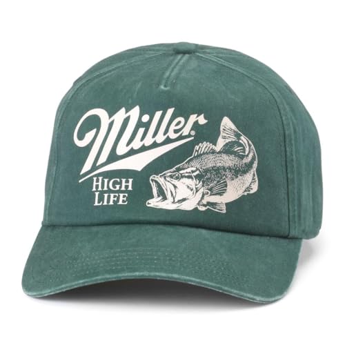 AMERICAN NEEDLE Unisex Miller High Life Walker Adjustable Snapback Baseball Hat (25002A-MHL-BOTT)