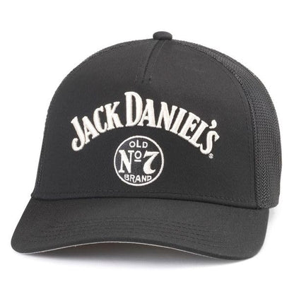 AMERICAN NEEDLE Jack Daniel's Whiskey Valin Adjustable Snapback Baseball Hat, Black (42960A-JACKD-BLK)