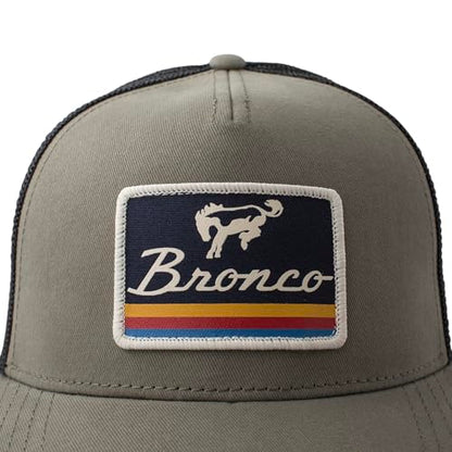AMERICAN NEEDLE Officially Licensed Ford Bronco Valin Adjustable Trucker Hat Olive Black