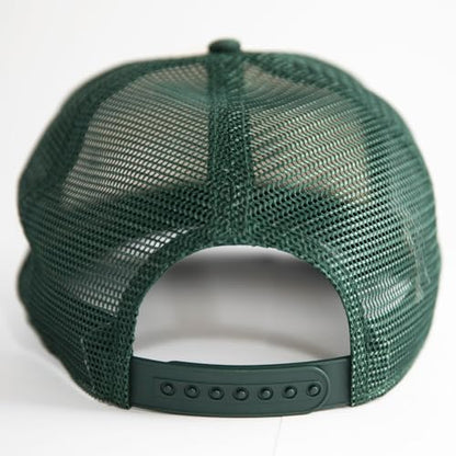 AMERICAN NEEDLE Miller High Life Sinclair Adjustable Snapback Trucker Hat, Dark Green Ivory (MHL-DGRN)