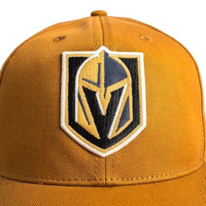 AMERICAN NEEDLE Officially Licensed NHL HEPCAT Strapback Cap, National Hockey League Vegas Golden Knights Team HAT, Hazel Brown, Authentic, New