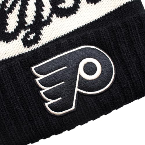 AMERICAN NEEDLE Officially Licensed NHL Adeline Pom Knit Beanie, Phildelphia Flyers Winter Hat, Authentic, New