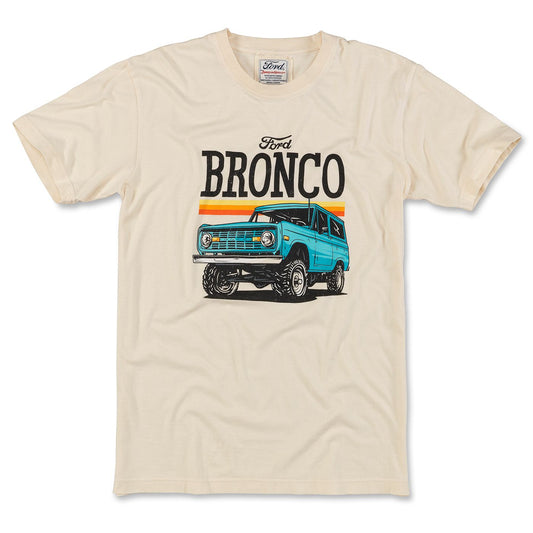 Ford Bronco Retro Brass Tacks T-Shirt, Cream, Men's