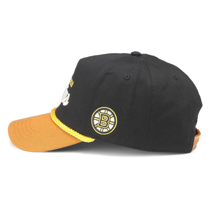 AMERICAN NEEDLE Boston Bruins NHL Roscoe Adjustable Snapback Baseball Hat (23008A-BBR-BLHA)