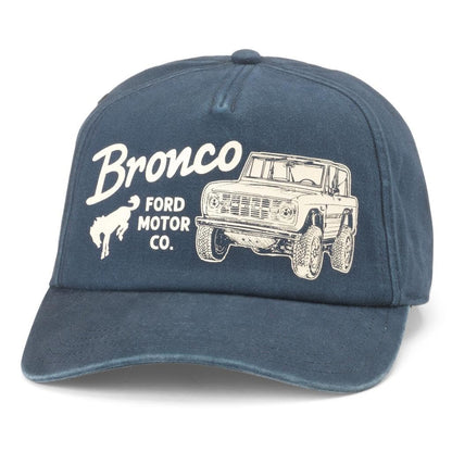 AMERICAN NEEDLE Unisex Ford Bronco Walker Adjustable Snapback Baseball Hat (25002A-BRONCO-NAVY)