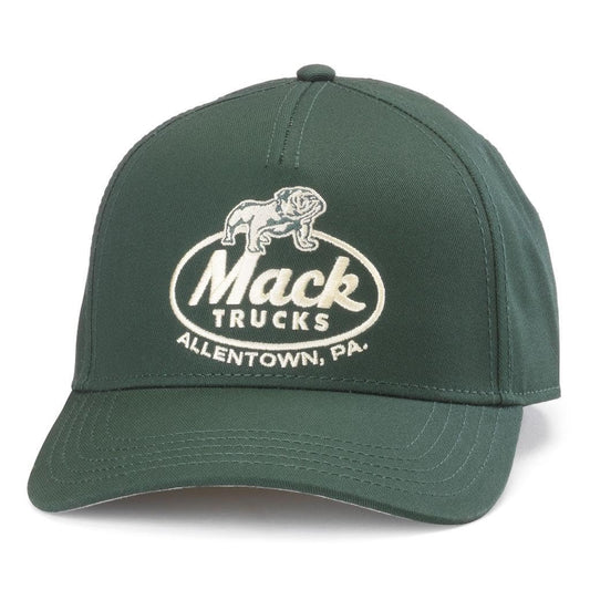 AMERICAN NEEDLE Unisex Mack Trucks Allentown PA Valin Adjustable Snapback Baseball Hat (25004A-MACKT-DGRN)