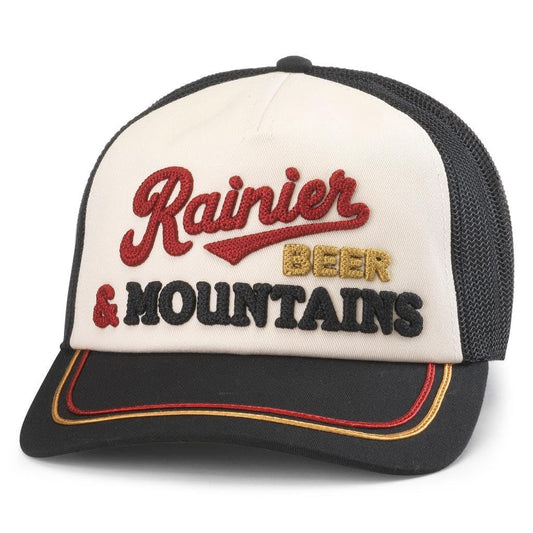 AMERICAN NEEDLE Unisex Rainier Beer Radler Adjustable Snapback Baseball Hat (25001A-RAINIER-BLIV)