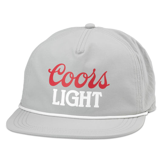 AMERICAN NEEDLE Coors Catalina Adjustable Snapback Baseball Hat, Light Silver (23023A-CRSLT-SILV)