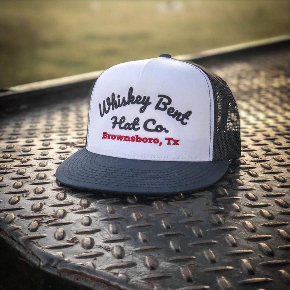 WHISKEY BENT HAT CO. The Conway Adjustable Hat (White/Navy)