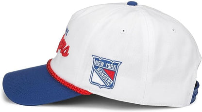 AMERICAN NEEDLE New York Rangers NHL Roscoe Adjustable Snapback Baseball Hat (23008A-NYR-WHRO)