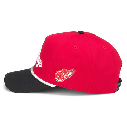 AMERICAN NEEDLE Detroit Redwings NHL Roscoe Adjustable Snapback Baseball Hat (23008A-DRW-RDBL)