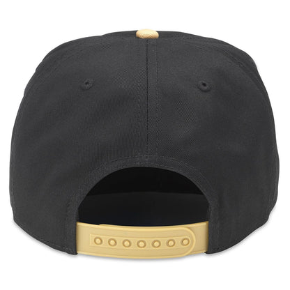 AMERICAN NEEDLE Vegas Golden Knights NHL Roscoe Adjustable Snapback Baseball Hat (23008A-VGK-BLKH)