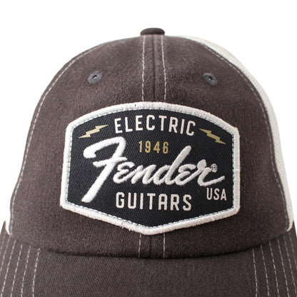 AMERICAN NEEDLE Officially Licensed Fender Guitar Distressed Orville Mesh Snapback Hat, Adjustable, New Multi