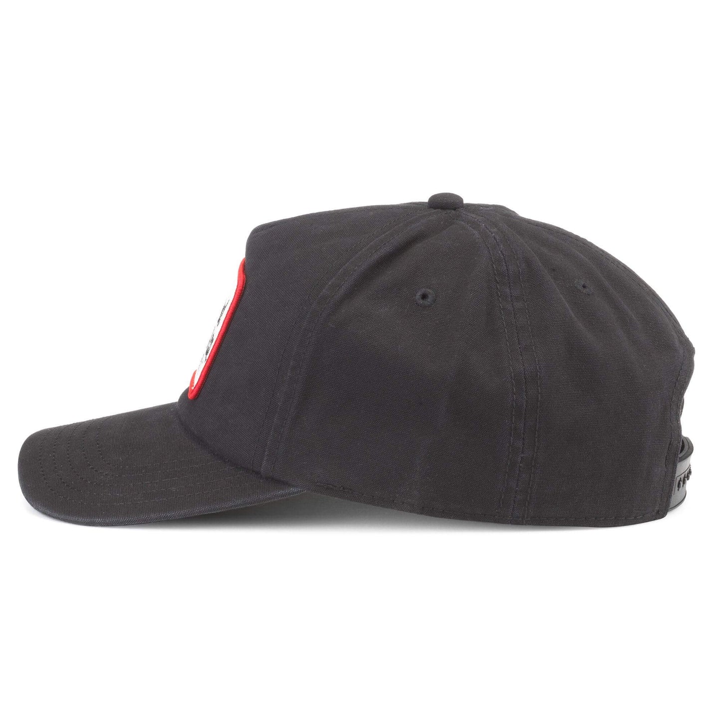 AMERICAN NEEDLE Ford Motor Company Detroit Roscoe Adjustable Snapback Baseball Hat, Black (24009A-FORD-BLK)