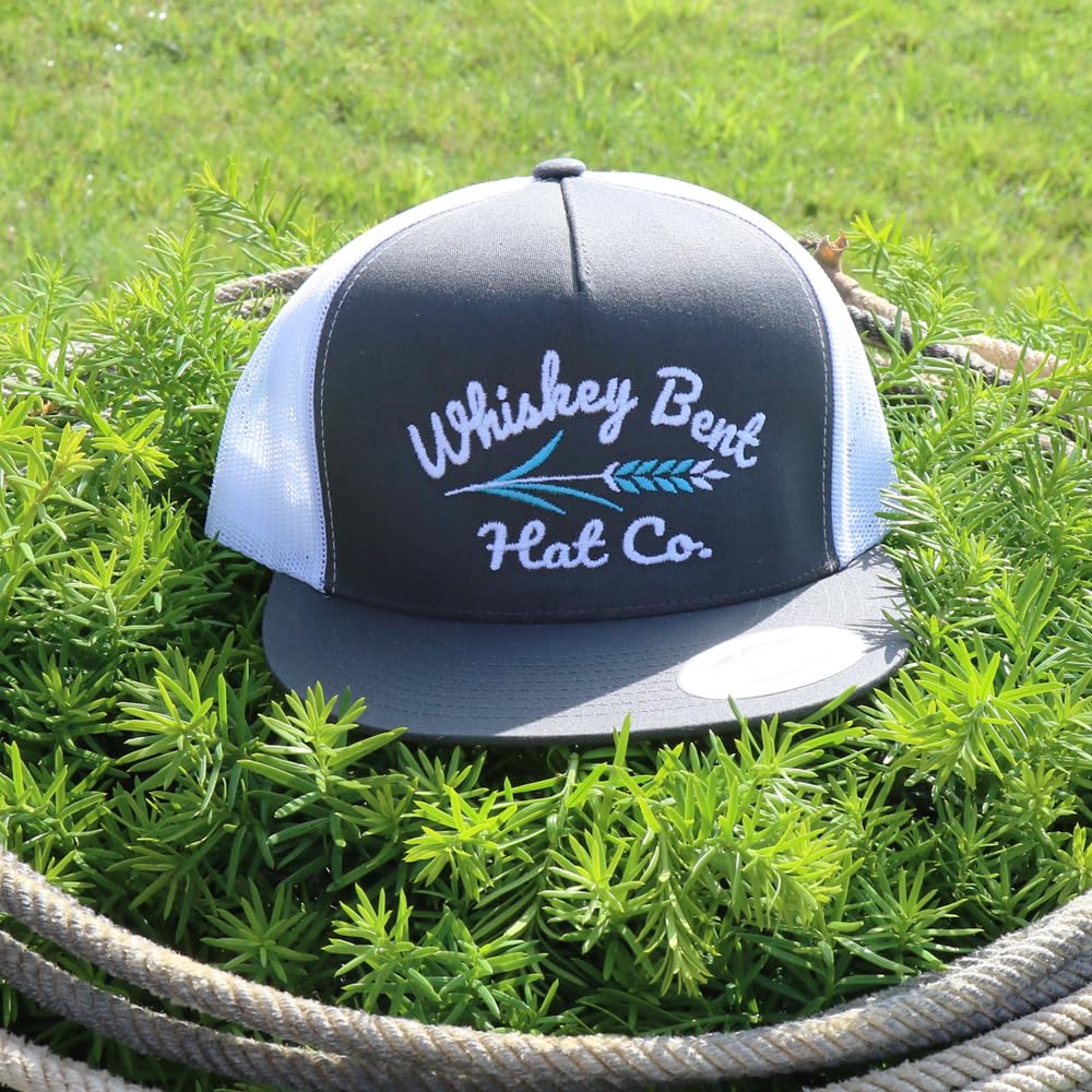 WHISKEY BENT HAT CO. Troubador Adjustable Hat (Grey/White)