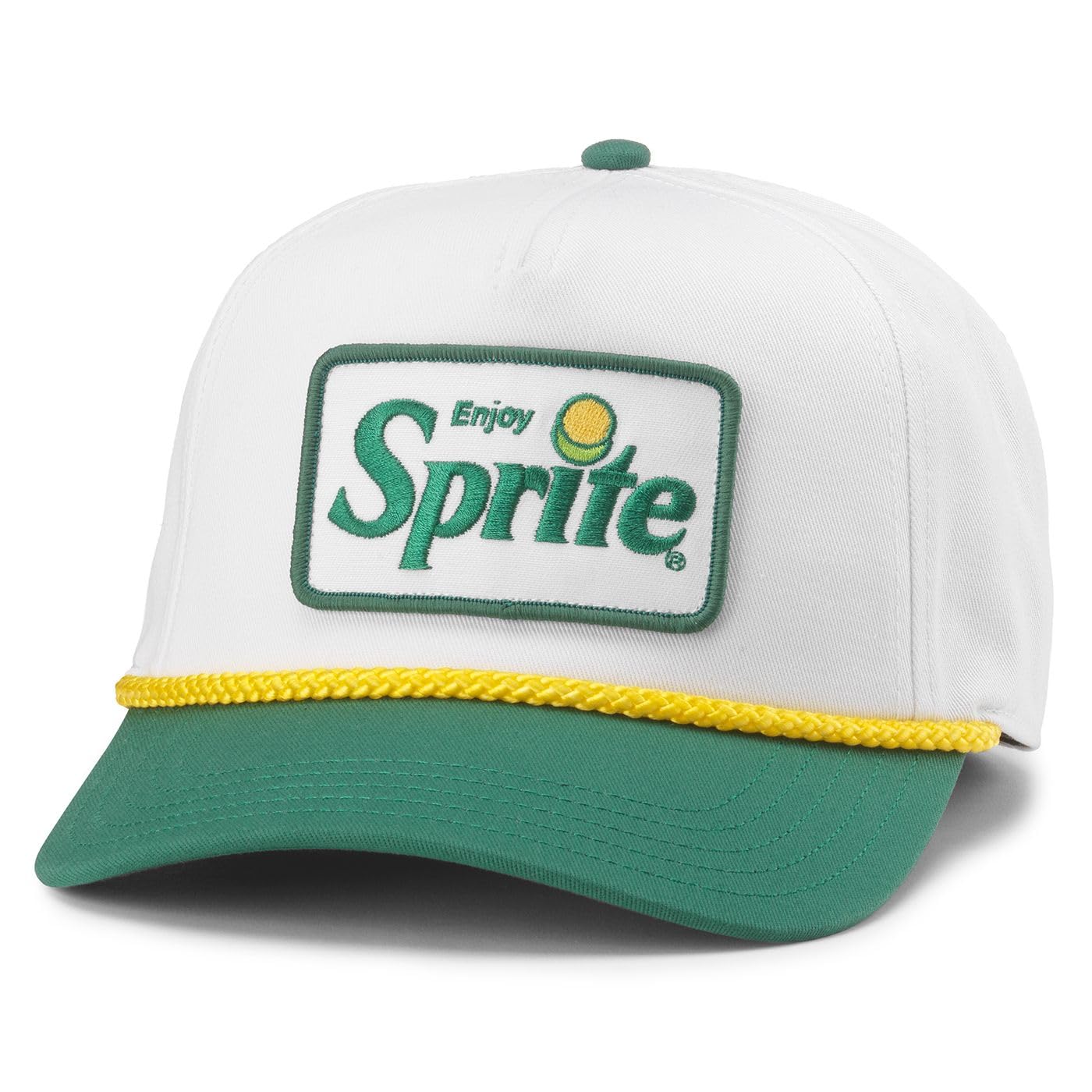 AMERICAN NEEDLE Sprite Roscoe Adjustable Snapback Baseball Hat (23008A-SPRITE) White Kelly Green