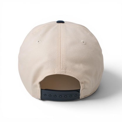 AMERICAN NEEDLE Officially Licensed Miller Lite Roscoe Snapback Adjustable Beer Hat, PI031B, Ivory White Navy Blue, OSFA