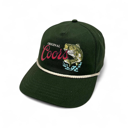 AMERICAN NEEDLE Coors Beer Canvas Cappy Adjustable Snapback Baseball Trucker Hat (23005A-COORS-HGR)
