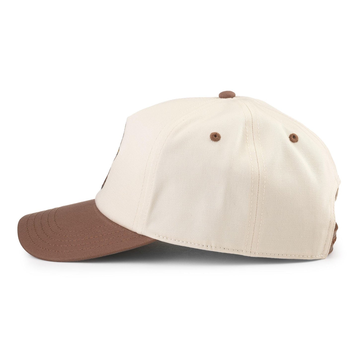 AMERICAN NEEDLE Smokey The Bear Roscoe Adjustable Snapback Baseball Hat, Ivory/Brown (23008B-SMOKEY-IVBR)