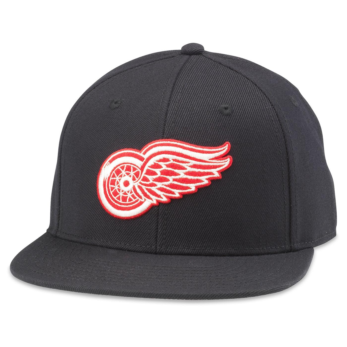 AMERICAN NEEDLE Detroit Red Wings Archive 400 Adjustable Snapback Baseball Hat (21006A-DRW-BLK)