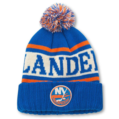 AMERICAN NEEDLE New York Islanders NHL Pillow Line Knit Beanie Cap (23012A-NYI-RYOI)