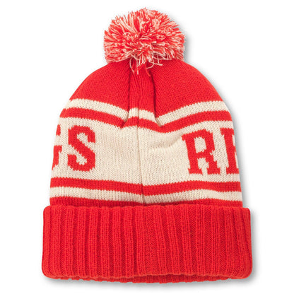 AMERICAN NEEDLE Detroit Redwings NHL Pillow Line Knit Beanie Cap (23012A-DRW-RDIV)