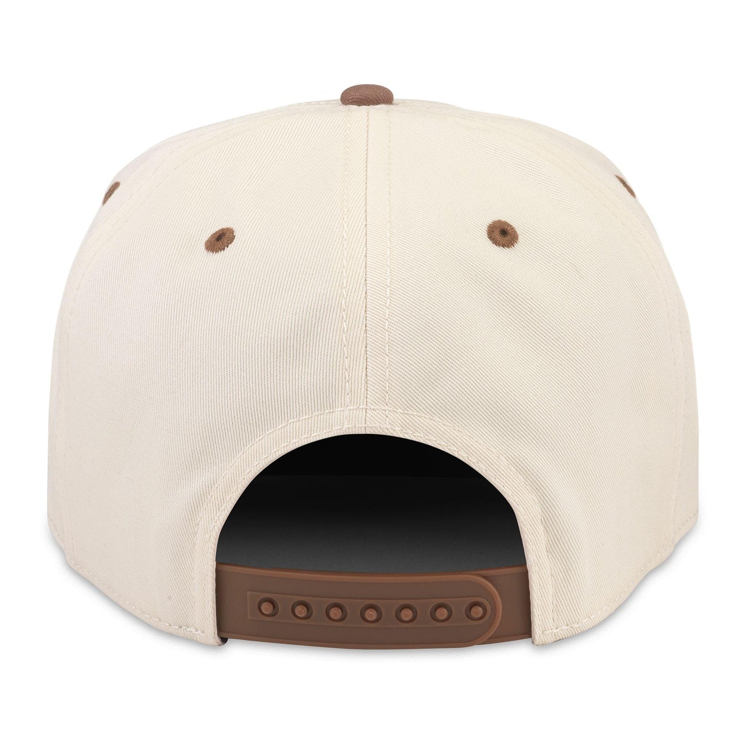 AMERICAN NEEDLE Smokey The Bear Roscoe Adjustable Snapback Baseball Hat, Ivory/Brown (23008B-SMOKEY-IVBR)