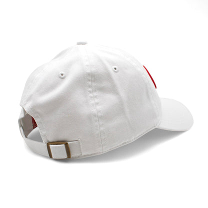 AMERICAN NEEDLE Coca-Cole New Raglan Adjustable Buckle Strap Baseball Dad Hat, White (COKE-1915B-WHT)