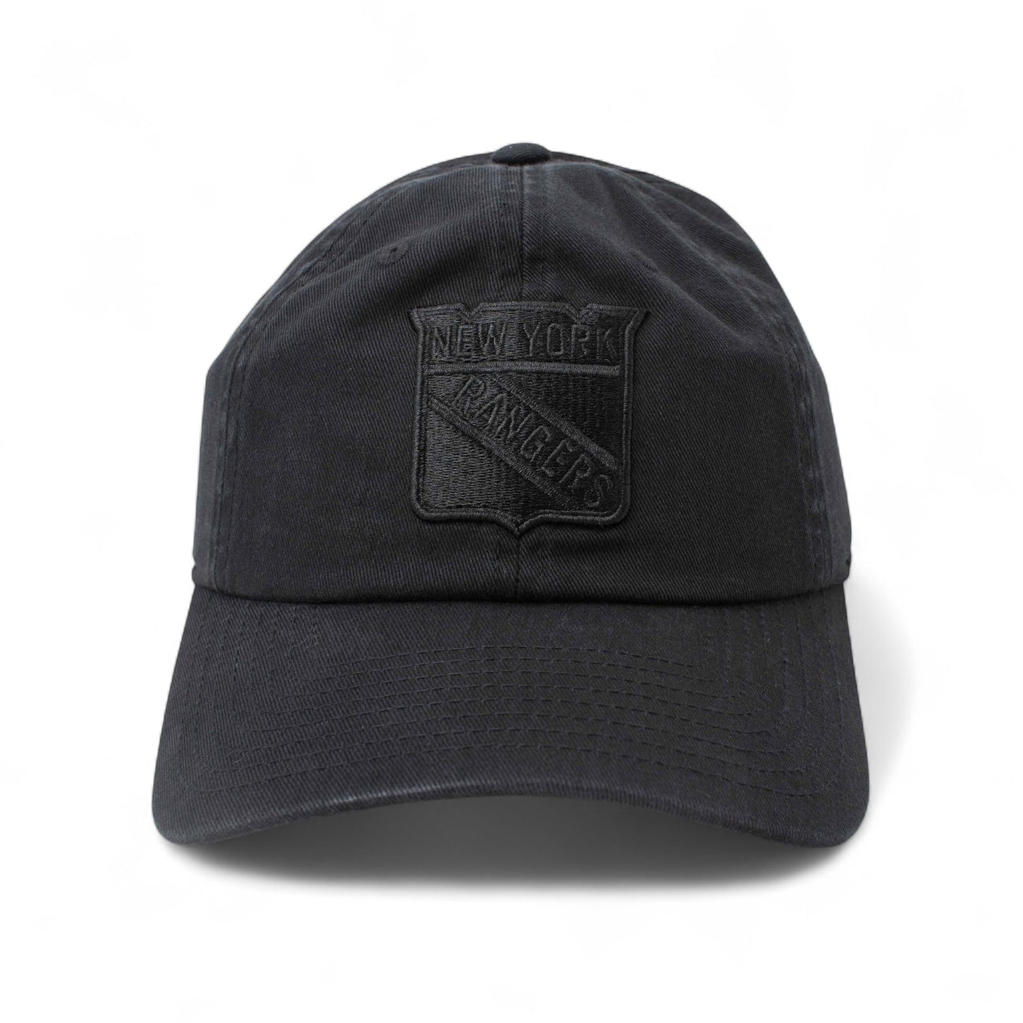 AMERICAN NEEDLE New York Rangers NHL Blue Line Tonal Adjustable Dad Cap (Black)