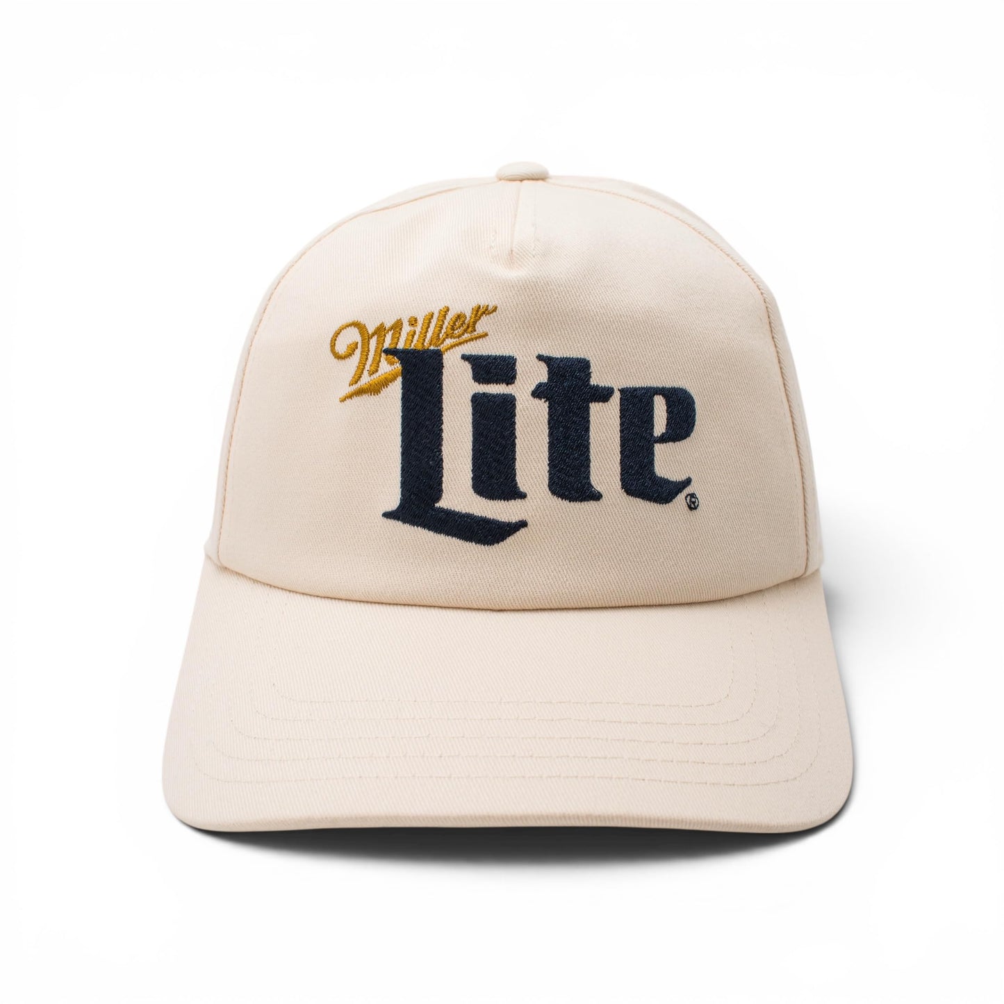AMERICAN NEEDLE Officially Licensed Miller Lite Roscoe Snapback Adjustable Beer Hat, PI031B, Ivory White, Authentic OSFA New