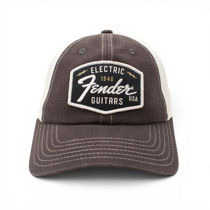AMERICAN NEEDLE Officially Licensed Fender Guitar Distressed Orville Mesh Snapback Hat, Adjustable, New Multi