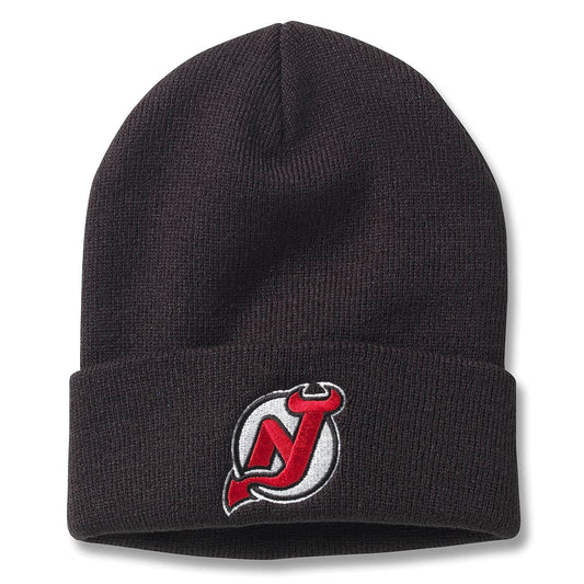 AMERICAN NEEDLE NJ Devils NHL Cuffed Knit Beanie Skull Cap HAT 21019A Black