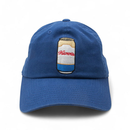 AMERICAN NEEDLE Officially Licensed Beer Me Adjustable Snapback Baseball Hat, Hamm's Beer Can Cap, Authentic
