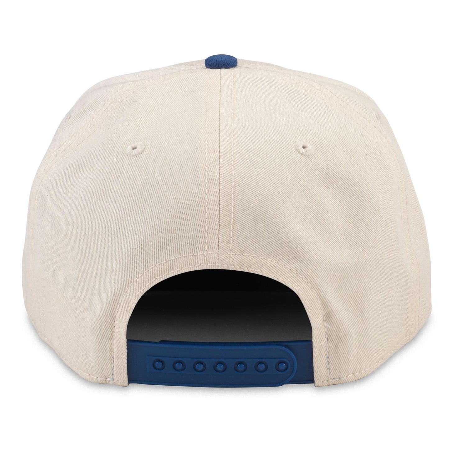 AMERICAN NEEDLE Willie Nelson Roscoe Adjustable Snapback Baseball Hat, Ivory/Royal (23008A-WNELSON-IROY)