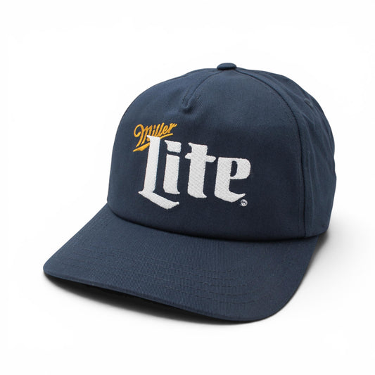 AMERICAN NEEDLE Officially Licensed Miller Lite Roscoe Snapback Adjustable Beer Hat, PI031B, Navy Blue, Authentic OSFA New