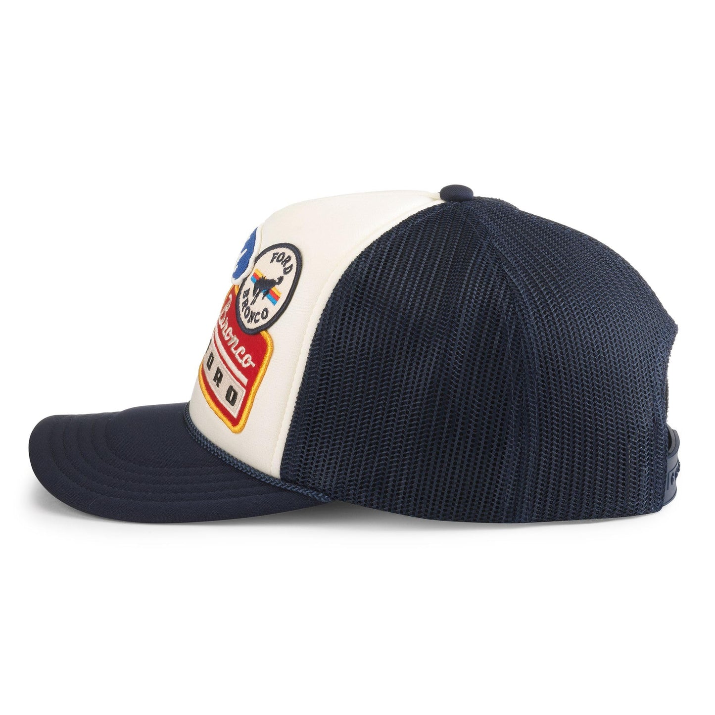 AMERICAN NEEDLE Unisex Ford Bronco Roscoe Iconic Foamy Adjustable Snapback Baseball Hat (25008A-FORD-NVIV)