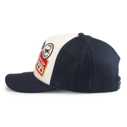 AMERICAN NEEDLE Unisex Ford Bronco Roscoe Iconic Foamy Adjustable Snapback Baseball Hat (25008A-FORD-NVIV)