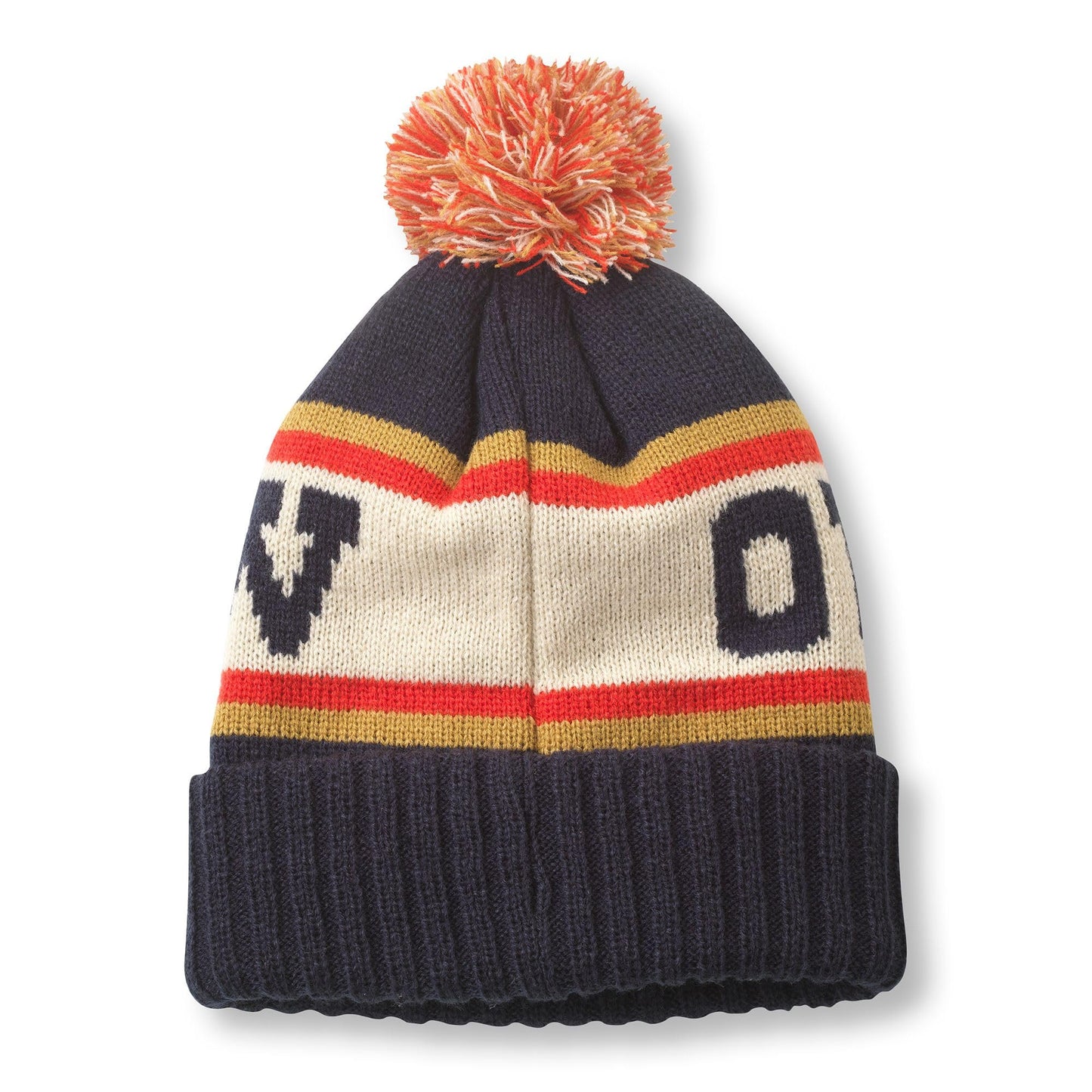 AMERICAN NEEDLE Willie Nelson Outlaw Pillow Line Knit Beanie, Navy/Ivory/Gold (23012A-WNELSON-NIG)