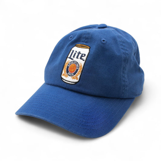 AMERICAN NEEDLE Officially Licensed Beer Me Adjustable Snapback Baseball Hat, Miller Lite Beer Can Cap, Authentic