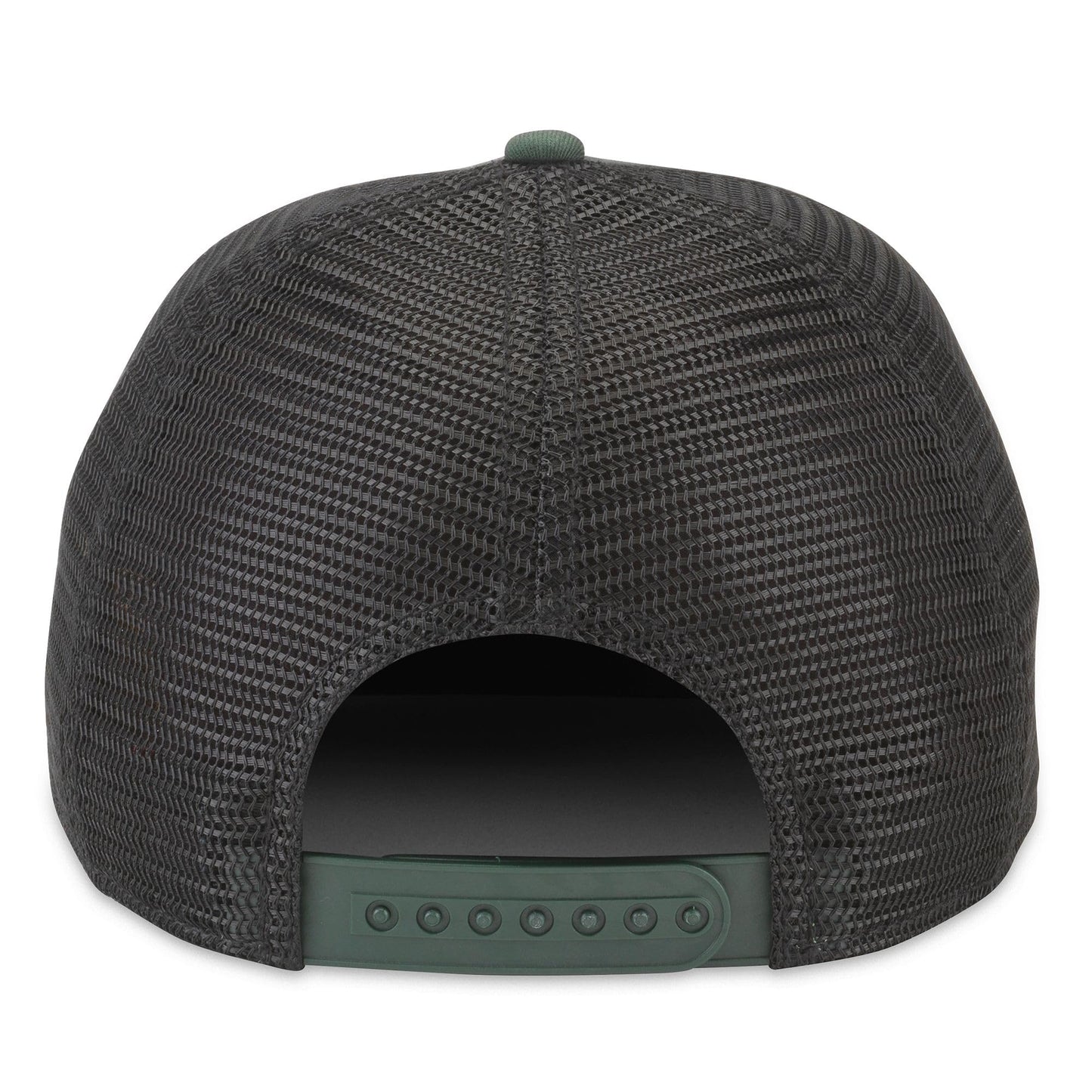 AMERICAN NEEDLE Smokey The Bear Valin Snapback Baseball Hat, Black/Bottle (42960D-SMOKEY-BKBOT)