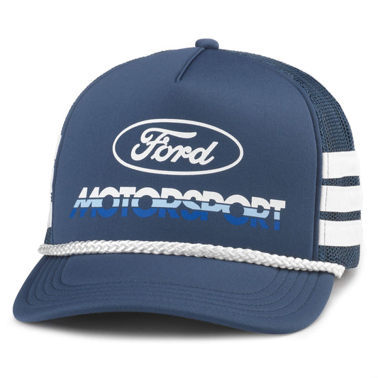 AMERICAN NEEDLE Ford Talladega Adjustable Snapback Baseball Hat, Navy (24003A-FORD-NAVY)