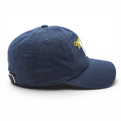AMERICAN NEEDLE Officially Licensed Miller Lite Ballpark Slouch Strapback Adjustable Beer Hat, PI020A, Navy Blue, Authentic OSFA New