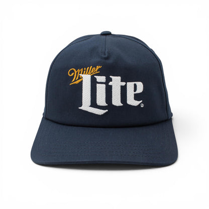 AMERICAN NEEDLE Officially Licensed Miller Lite Roscoe Snapback Adjustable Beer Hat, PI031B, Navy Blue, Authentic OSFA New