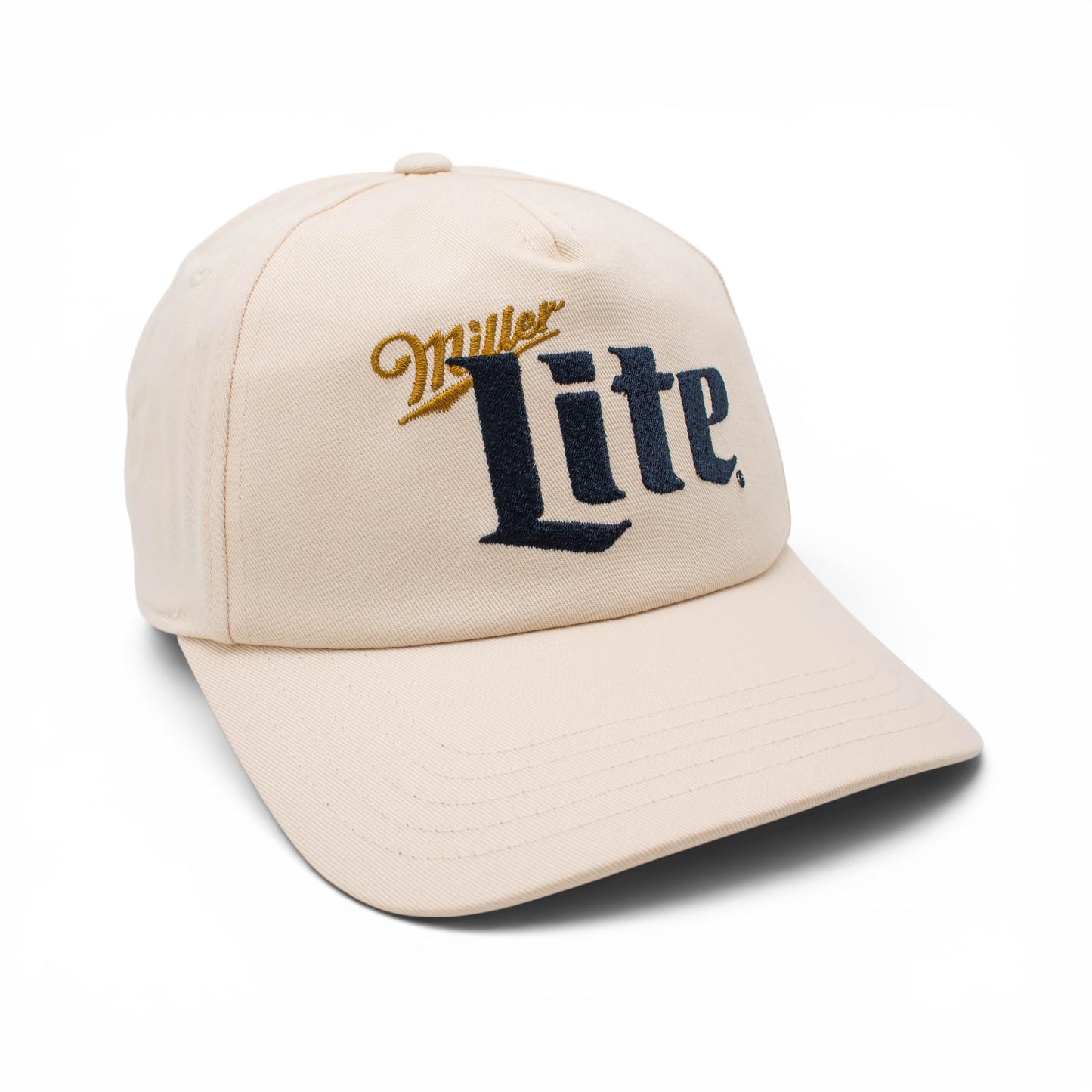 AMERICAN NEEDLE Officially Licensed Miller Lite Roscoe Snapback Adjustable Beer Hat, PI031B, Ivory White, Authentic OSFA New
