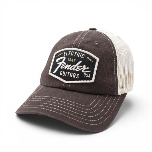 AMERICAN NEEDLE Officially Licensed Fender Guitar Distressed Orville Mesh Snapback Hat, Adjustable, New Multi