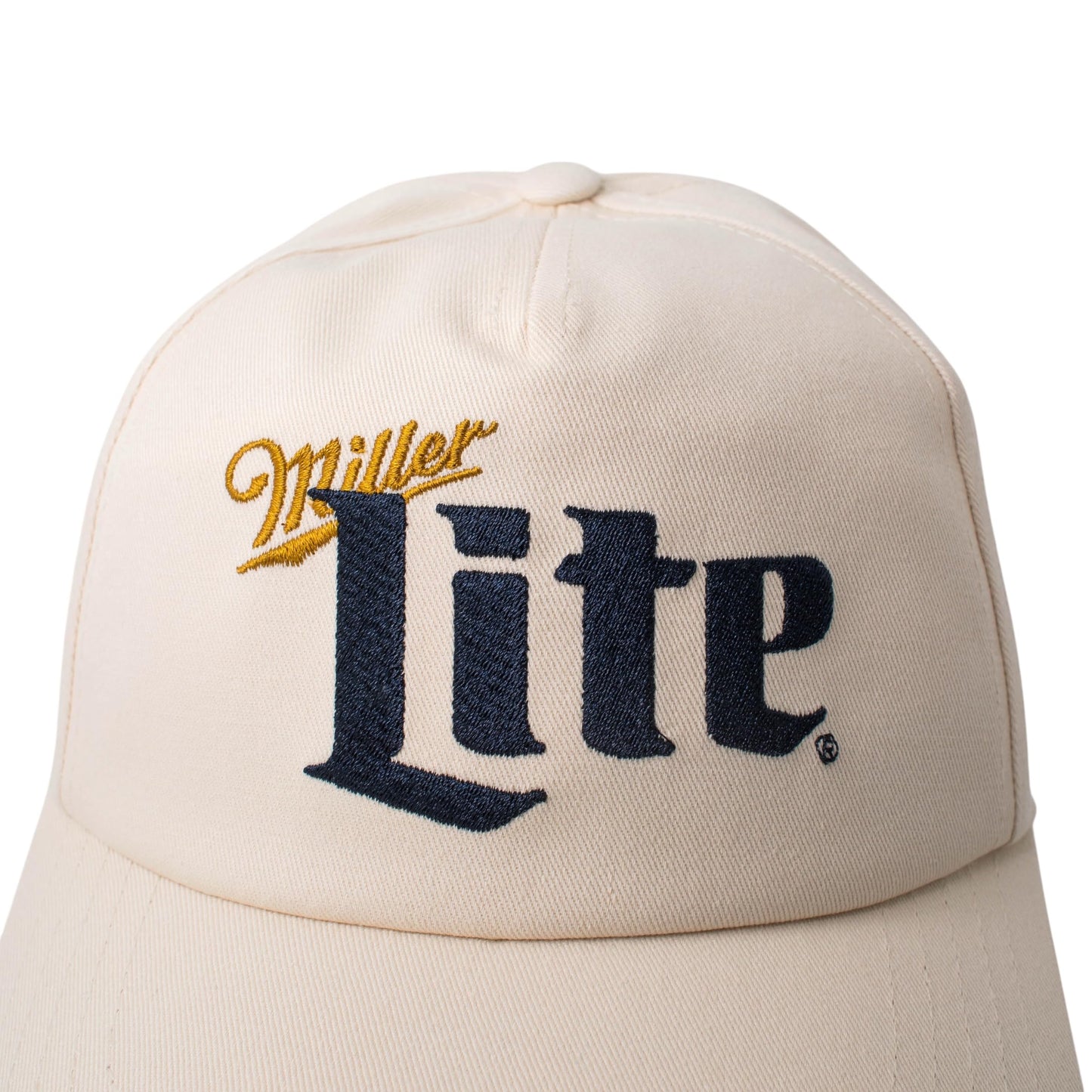 AMERICAN NEEDLE Officially Licensed Miller Lite Roscoe Snapback Adjustable Beer Hat, PI031B, Ivory White, Authentic OSFA New