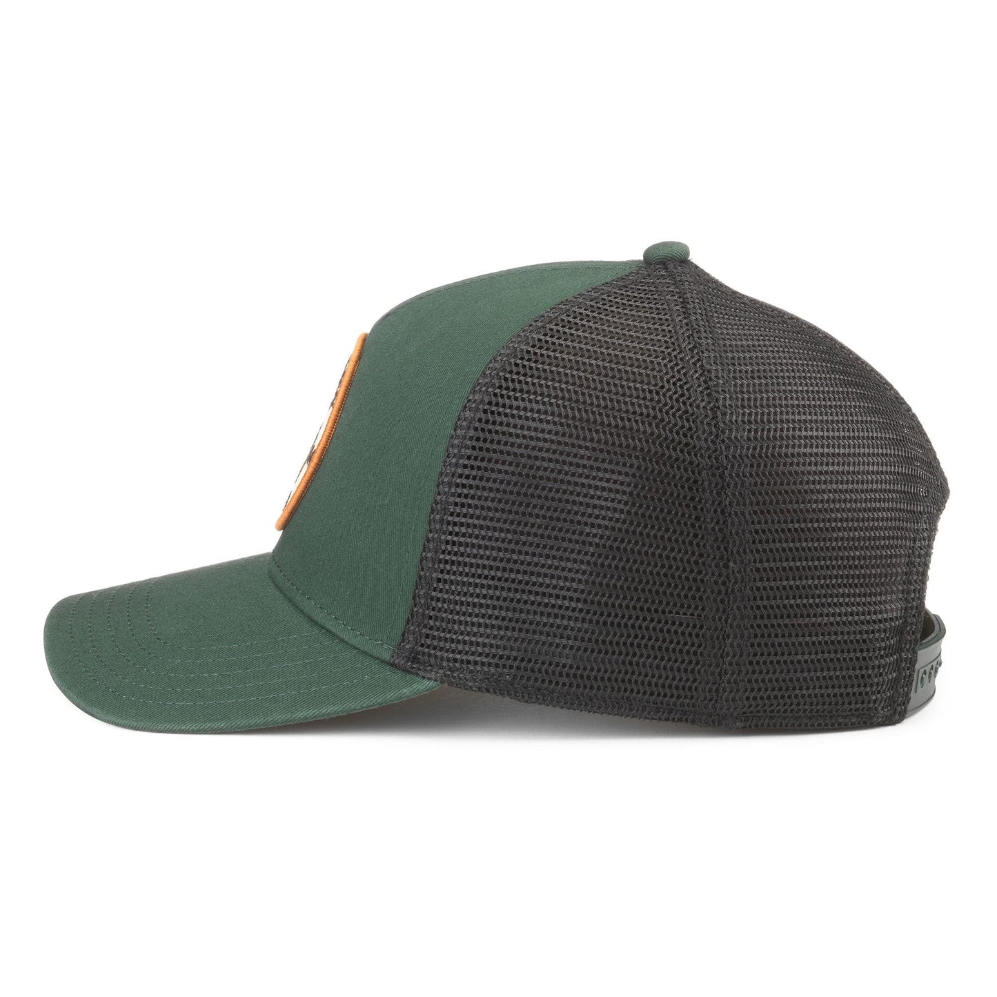 AMERICAN NEEDLE Smokey The Bear Valin Snapback Baseball Hat, Black/Bottle (42960D-SMOKEY-BKBOT)