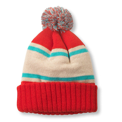 AMERICAN NEEDLE Coke Coca Cola Classic Pillow Line Knit Beanie, Red/Ivory/Teal (23012A-COKE-RDIVTE)